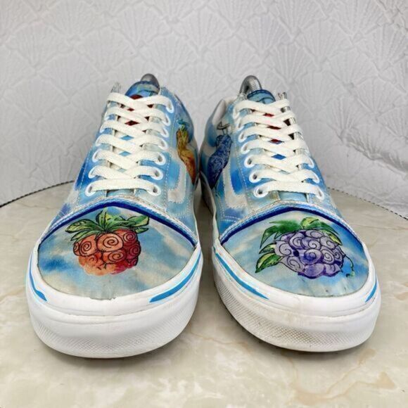Vans Sneakers Unisex M 9 W 10.5 Blue Devil Fruit One Piece Special Edition Shoes - Picture 3 of 13